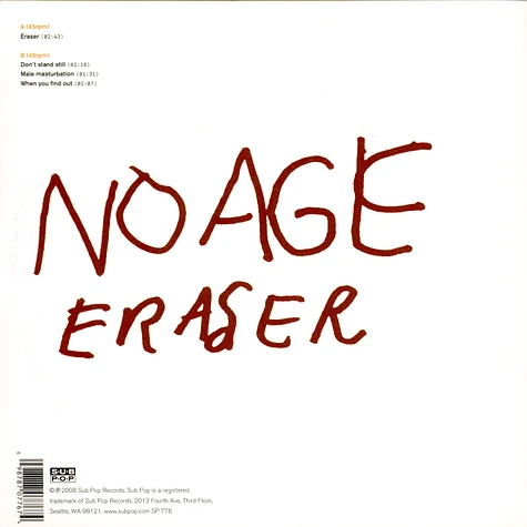 No Age - Eraser