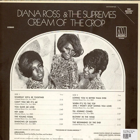 Diana Ross & The Supremes - Cream Of The Crop