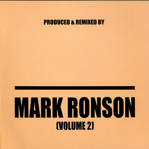 Mark Ronson - Produced & Remixed By Mark Ronson (Volume 2)