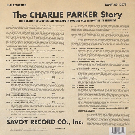 Charlie Parker - The Charlie Parker Story