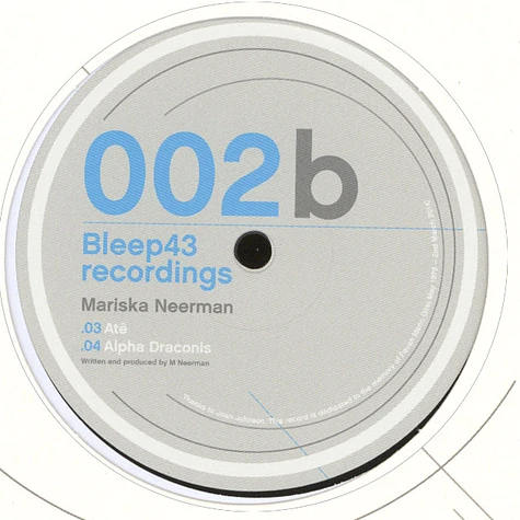 Stingray 313 / Mariska Neerman - Bleep43 EP002