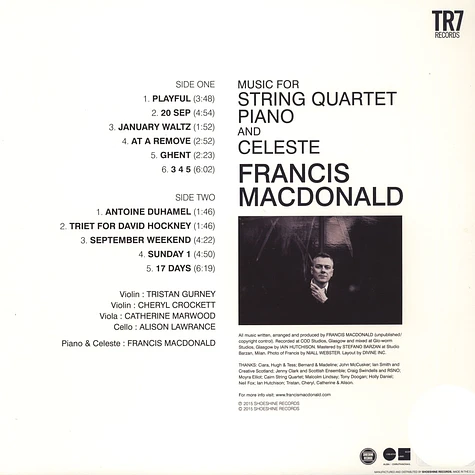 Francis Macdonald - Music For String Quartet, Piano and Celeste