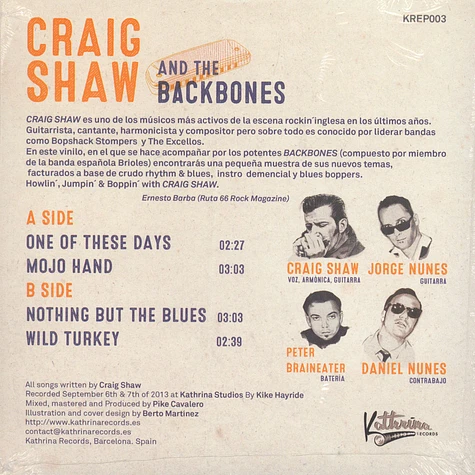 Craig Shaw & The Rackbones - One Of These Days