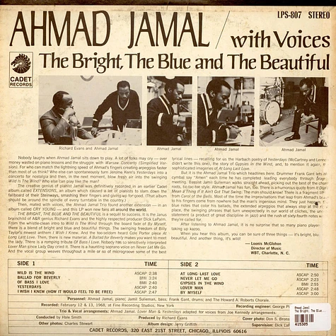 Ahmad Jamal - The Bright, The Blue And The Beautiful