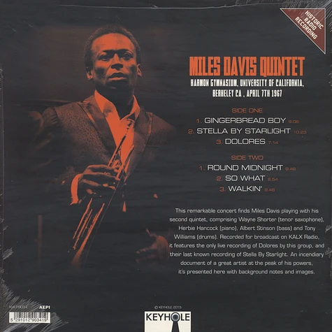 Miles Davis - Harmon Gymnasium University Of California Berkeley