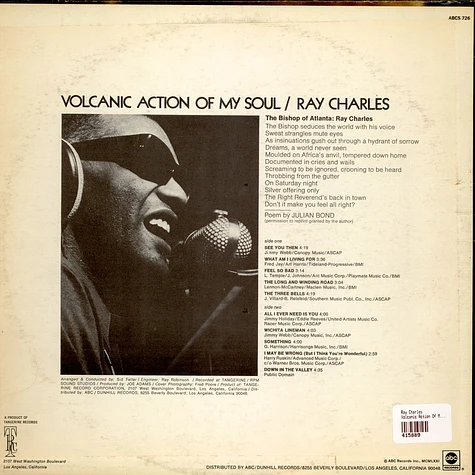 Ray Charles - Volcanic Action Of My Soul