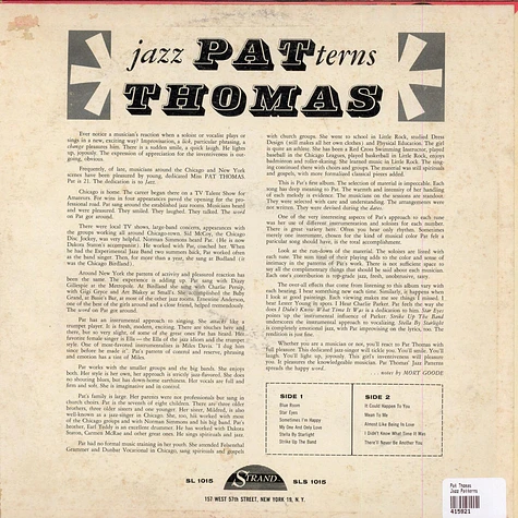 Pat Thomas - Jazz Patterns