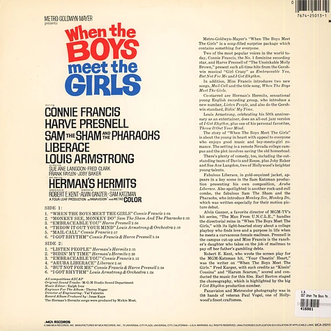 V.A. - When The Boys Meet The Girls (The Original Sound Track Recording)