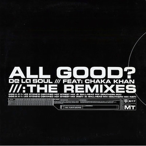 De La Soul - All Good? (The Remixes)