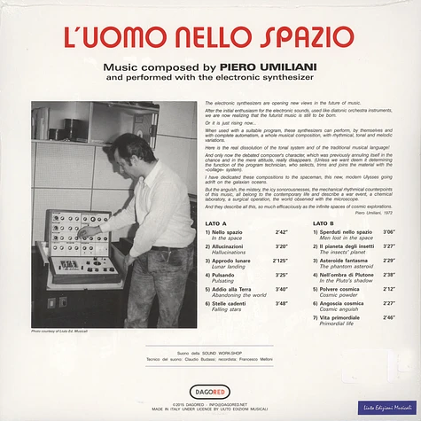 Piero Umiliani - L’Uomo Nello Spazio Colored Vinyl Edition