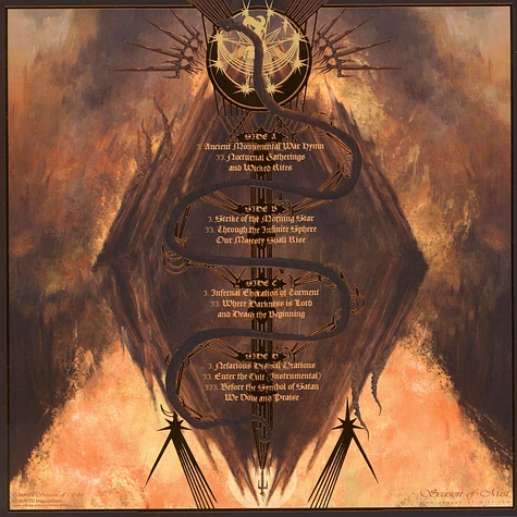 Inquisition - Nefarious Dismal Orations Blue Vinyl Edition