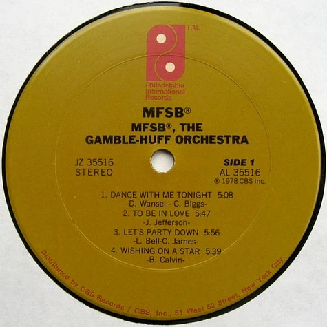 MFSB - MFSB, The Gamble-Huff Orchestra