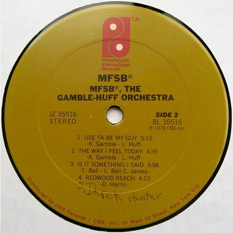 MFSB - MFSB, The Gamble-Huff Orchestra