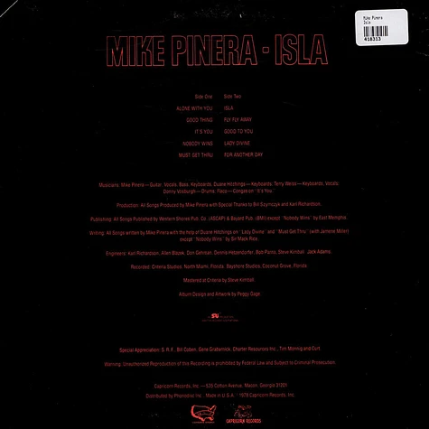 Mike Pinera - Isla