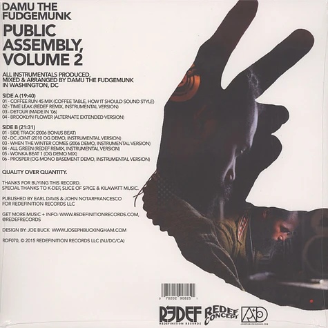 Damu The Fudgemunk - Public Assembly Volume 2 Gold Vinyl Edition