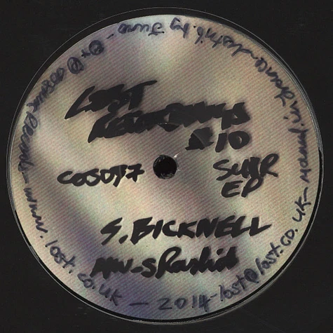 Steve Bicknell - Lost Recordings 10: Sukr EP