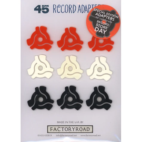 Factory Road - 45 RPM Adapters (Pack of 9)