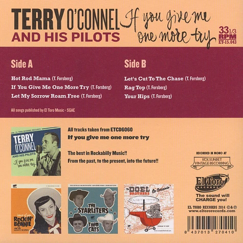 Terry O'Connel & His Pilots - If You Give Me One More Try