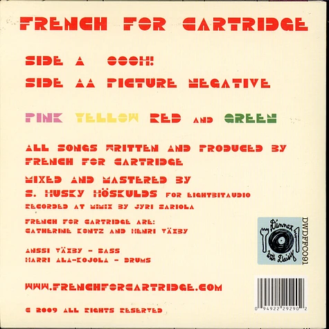 French For Cartridge - Oooh! / Picture Negative