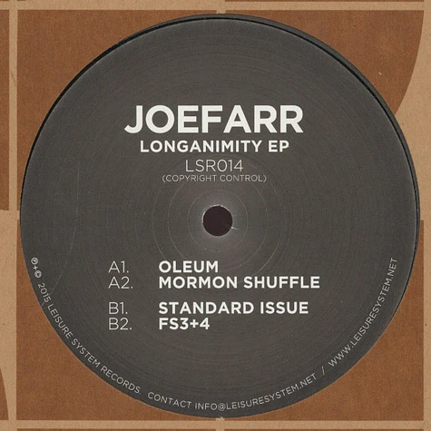 Joe Farr - Longanimity EP