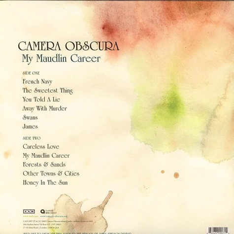 Camera Obscura - My Maudlin Career