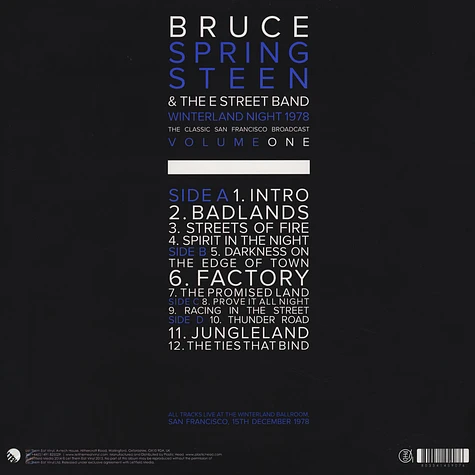 Bruce Springsteen - Winterland Night Volume 1