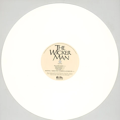 Paul Giovanni & Magnet - OST The Wicker Man 40th Anniversary White Vinyl Edition