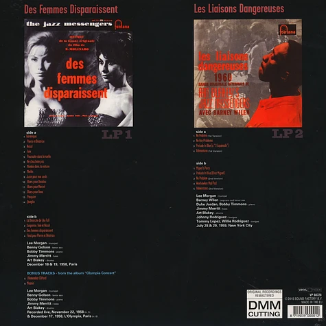 Art Blakey's Jazz Messengers - Des Femmes Dispraissent / Les Liasons Dangere