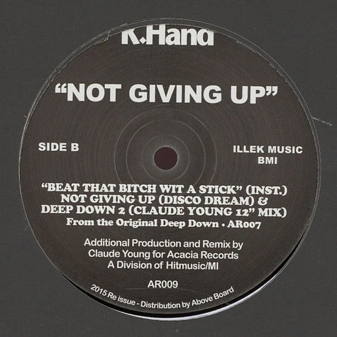 K-Hand - Not Giving Up