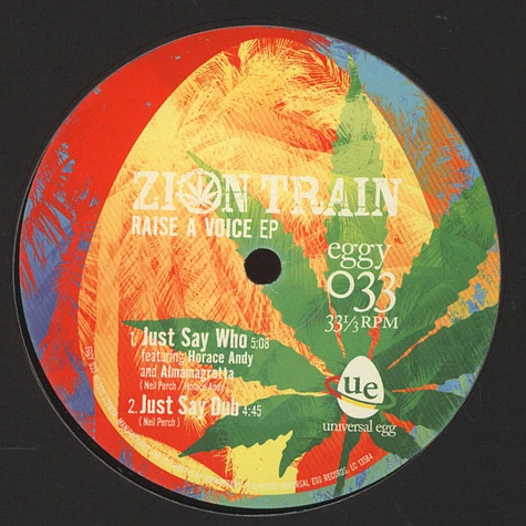 Zion Train - Just Say Who EP