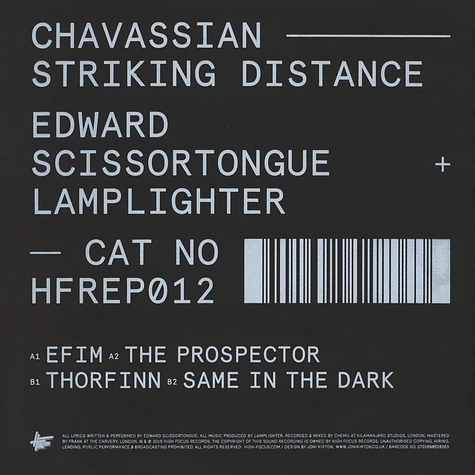 Ed Scissortongue & Lamplighter - Chavassian Striking Distance EP