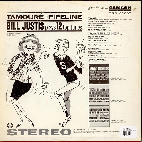 Bill Justis - Bill Justis Plays 12 Top Tunes