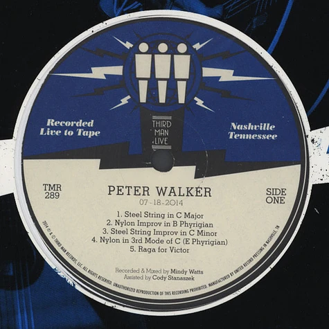 Peter Walker - Third Man Live