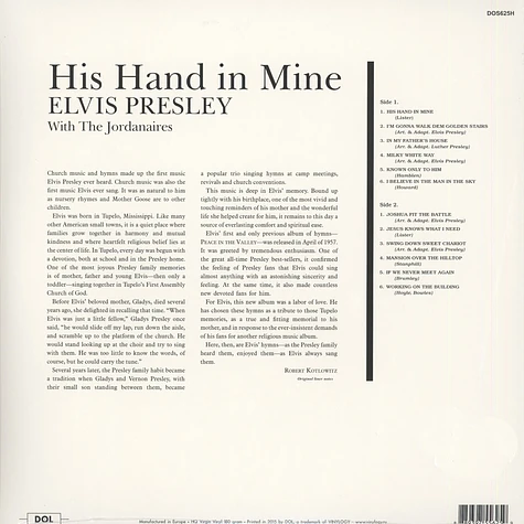 Elvis Presley - His Hand In Mine 180g Vinyl Edition
