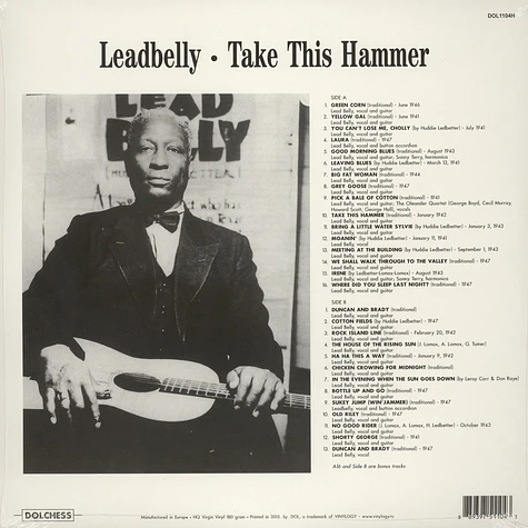 Leadbelly - Take This Hammer