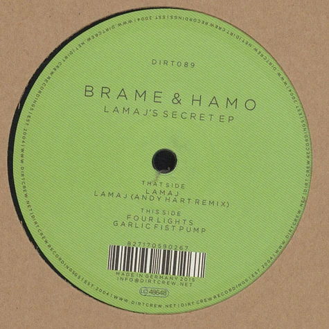 Brame & Hamo - Lamaj's Secret EP