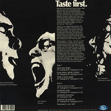 Taste - First