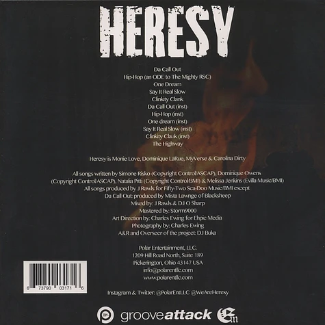 Heresy (Monie Love, Carolina Dirty, MyVerse & Dominique LaRue) - Heresy