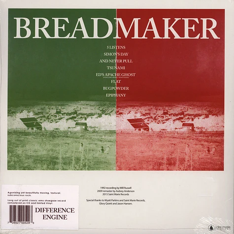 Difference Engine - Breadmaker Black Vinyl Edition