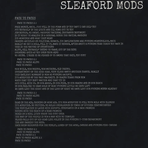 The Pop Group / Sleaford Mods - Nations / Face To Faces