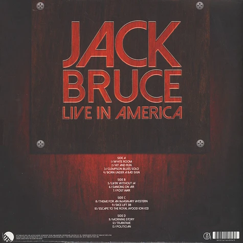 Jack Bruce - Live In America