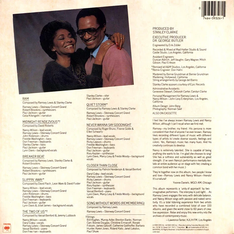 Ramsey Lewis & Nancy Wilson - The Two Of Us