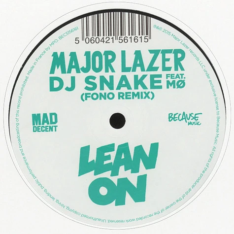 Major Lazer & DJ Snake - Lean On feat. Mø Fono Remix