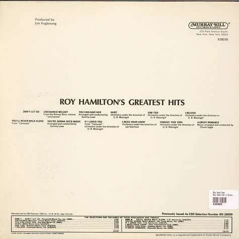 Roy Hamilton - Roy Hamilton's Greatest Hits