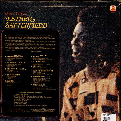 Esther Satterfield - Once I Loved