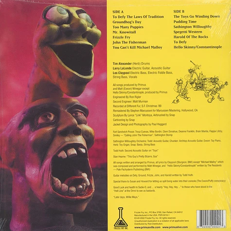 Primus - Frizzle Fry Pink Vinyl Edition