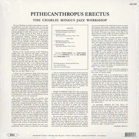 Charles Mingus - Pithecanthropus Erectus 180g Vinyl Edition