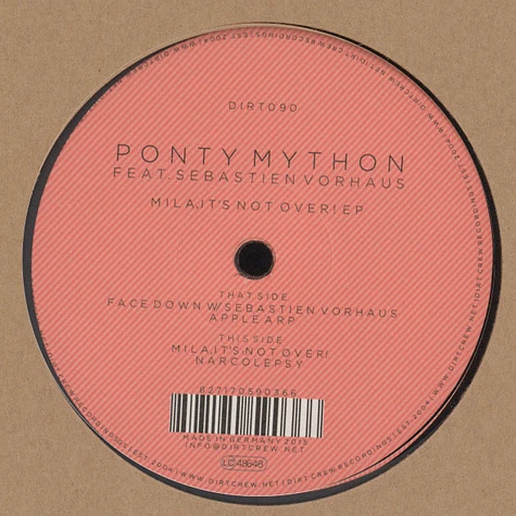 Ponty Mython - Mila, It’s Not Over EP Feat. Sebastien Vorhaus