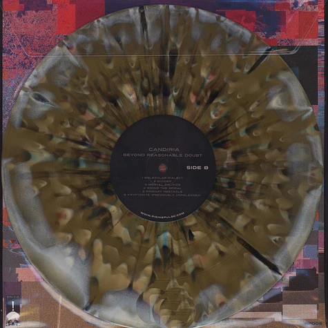Candiria - Beyond Reasonable Doubt Bone with Gold & Multi Colored Splatter Vinyl Edition