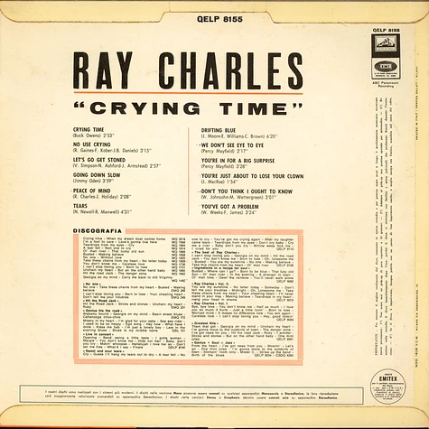 Ray Charles - Crying Time
